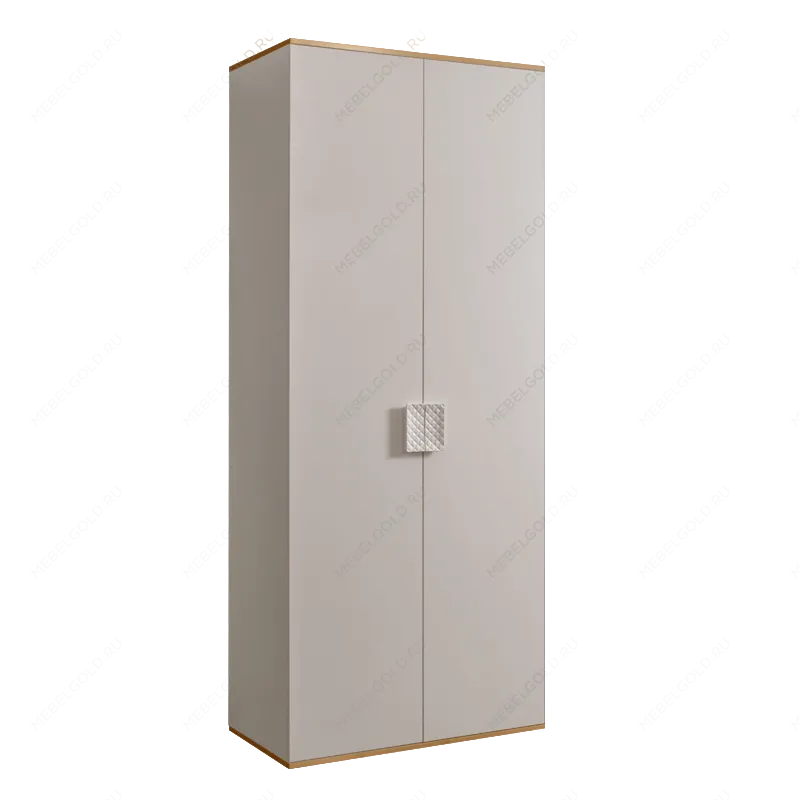 Шкаф 2-х дв. для платья Диора слоновая кость/золото ДШ2/2