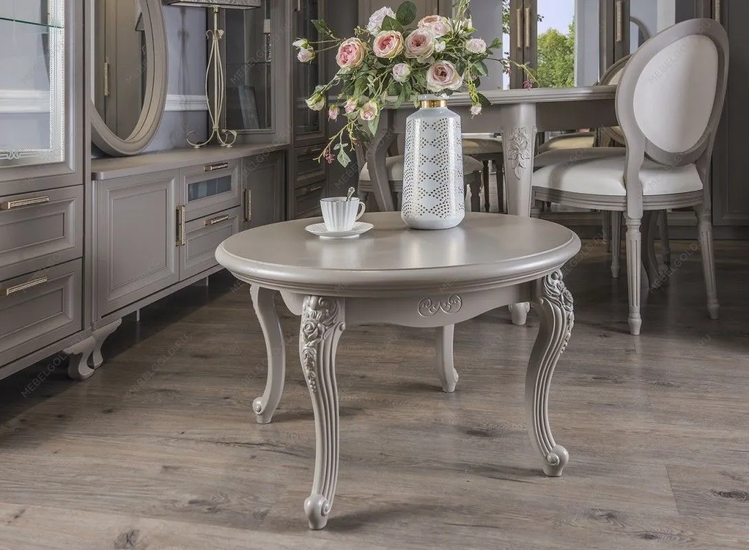 Столик круглый Мокко серый камень | изображение 2