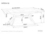 Стол обеденный Signal IMPERIA 160 (черный/черный) | изображение 8