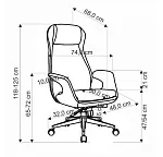 Кресло компьютерное Halmar KEVIN (серый) | изображение 1