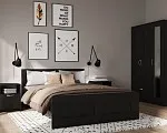 БРИМНЭС / СИРИУС кровать двойная ИКЕА / IKEA 180х200 Дуб Венге | изображение 2