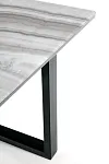 Стол обеденный Halmar MARLEY раскладной (белый мрамор/серый/черный) | изображение 7