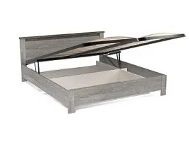 Кровать 1800 с подъемным механизмом, Денвер (1868*2077*860) Риббек серый
