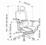Кресло компьютерное Halmar OSVALDO (черный) | изображение 2