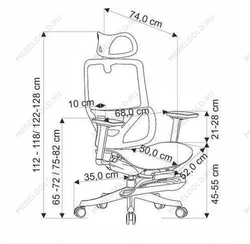 Кресло компьютерное Halmar OSVALDO (черный) | изображение 2