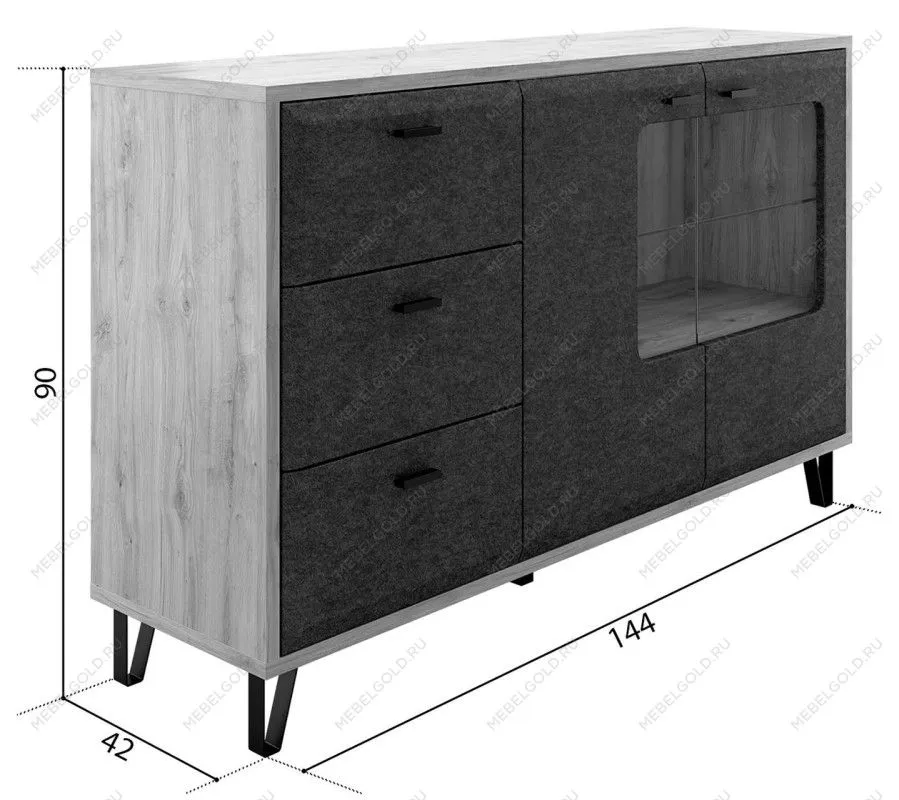 Тумба Грейс KOM2W3S - Выставка Лобня | изображение 4