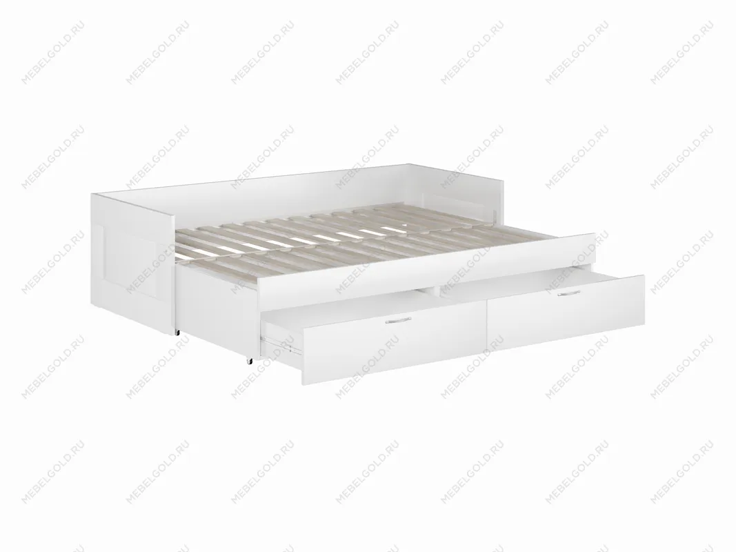 БРИМНЭС / СИРИУС кровать раздвижная ИКЕА / IKEA 80х200 белая | изображение 2