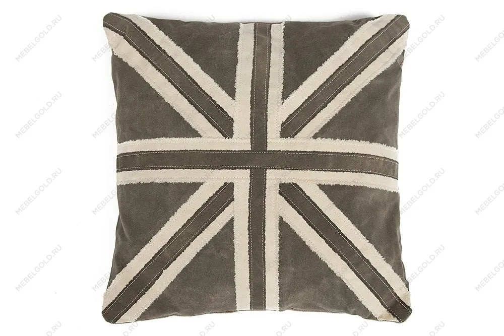 Подушка Secret De Maison BRITAIN Коричневый, Белый