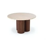 Стол журнальный Halmar DOROTEA (травертин/орех) | изображение 3