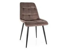 Стул кухонный Signal CHIC Velvet Bluvel 38 (капучино/черный)