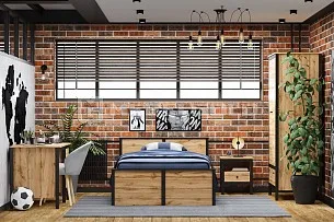 Кровать Лофт LOZ120х200