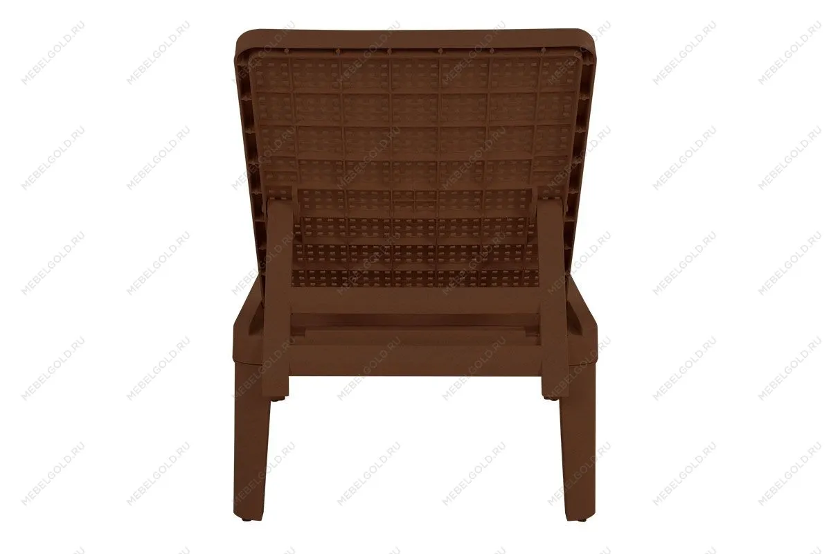 Шезлонг Tweet compact с матрасом, коричневый | изображение 4