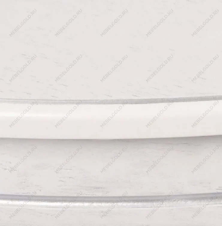 Стол Эгина (Белый/патина серебро/шпон дуб) | изображение 3