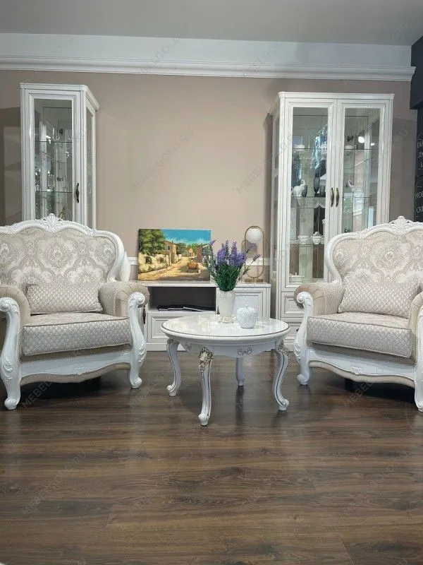 Столик круглый Натали белый глянец | изображение 5