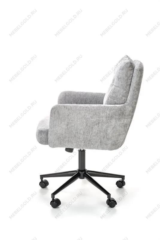 Кресло компьютерное Halmar FLORES (светло-серый/черный) | изображение 2