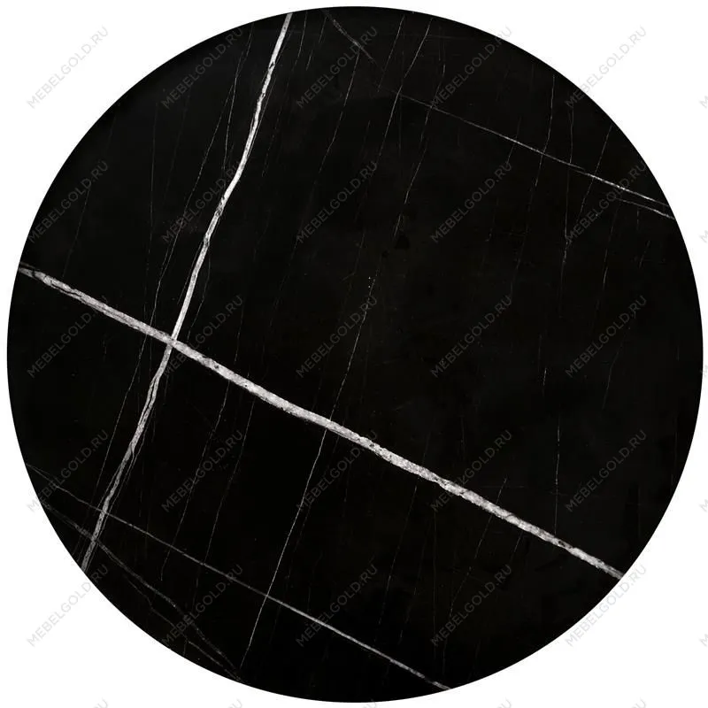 Комплект Halmar JULIETA, 2 стола журнальных (черный мрамор/черный) | изображение 1