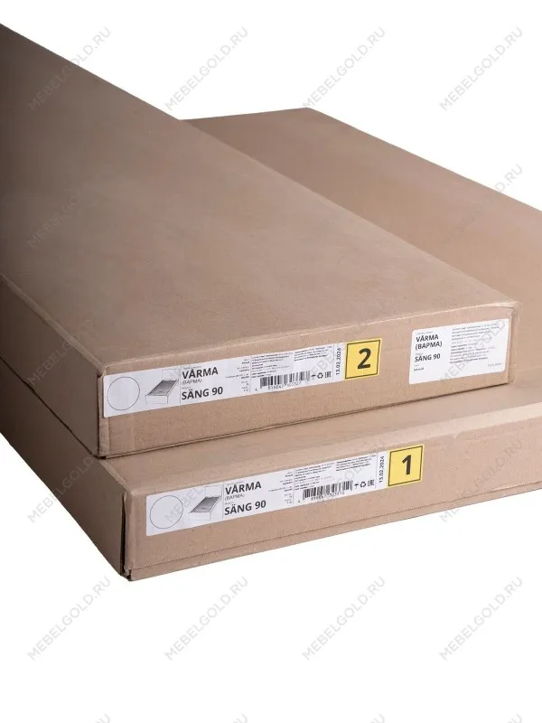 Кровать односпальная Варма СЭНГ, 90х200см, эмаль, белая | изображение 13