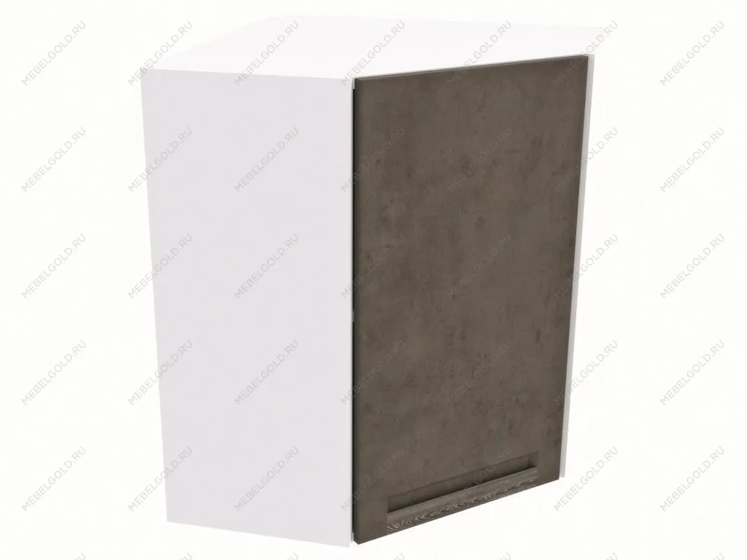 Шкаф угловой ШУ-60, Грей (600*600*720) Бетон темный, 21435