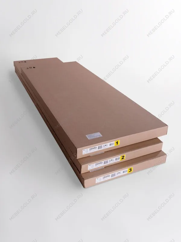 Шкаф распашной Сага, 3 двери, 132х64х215 см, серый | изображение 9