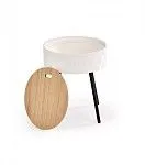 Стол журнальный Halmar AURA (белый матовый) | изображение 2