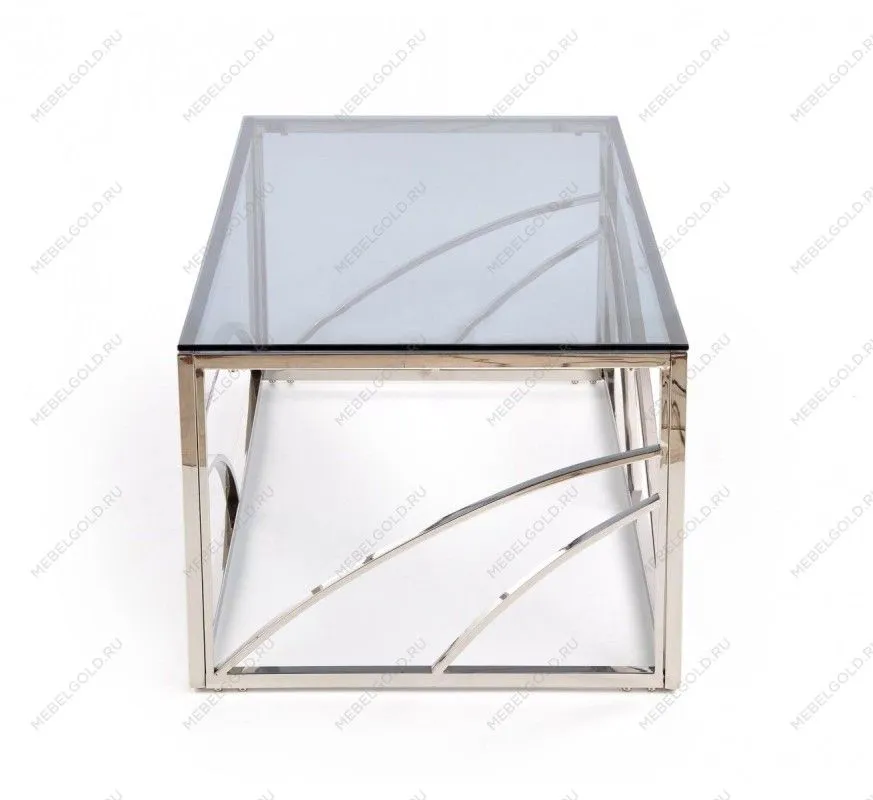Стол журнальный Halmar UNIVERSE (дымчатый/серебристый) | изображение 1