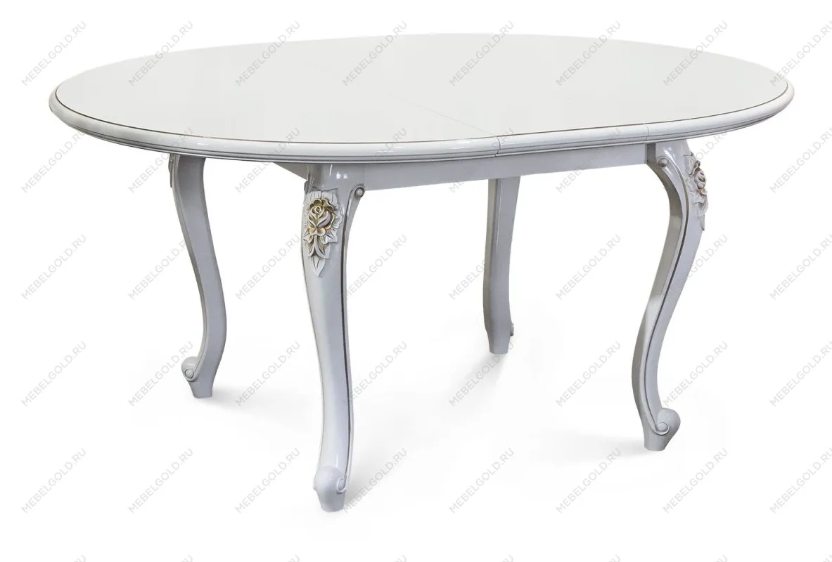 Стол Натали круглый белый глянец - Выставка м. Марьина роща | изображение 1