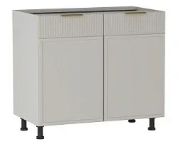 Стол 2-х дверный С-90, Берта (900*528*820) Светлый Мокко, 22917