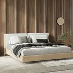 Кровать отделка ткань 152, экокожа PU63, 160х200 | изображение 3