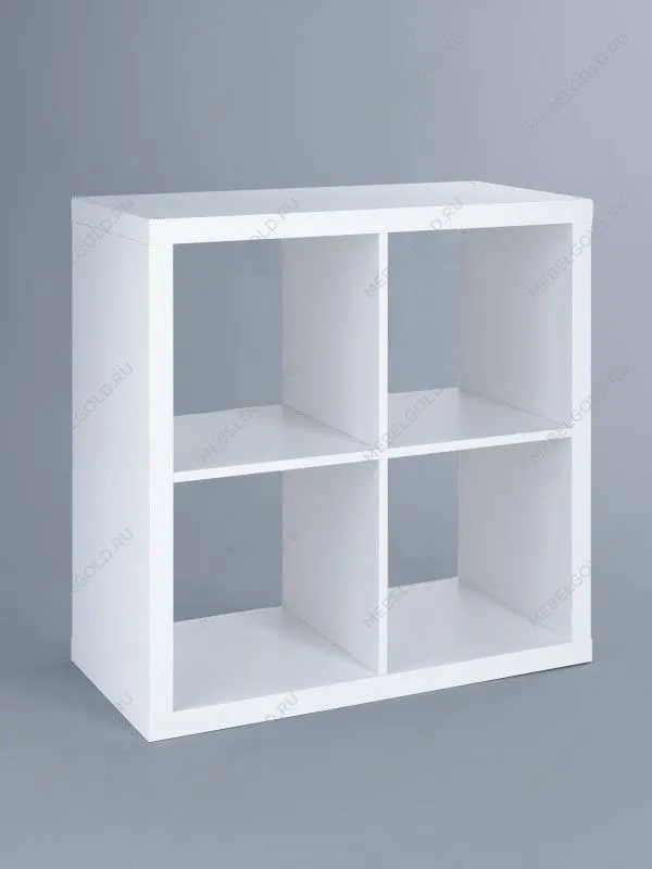 Стеллаж Фора, 4 полки, 77х77х38 см, белый | изображение 7