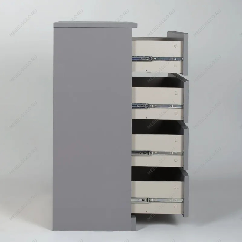 Комод Варма, 4 ящика, 80х100х40 см, эмаль серая | изображение 13