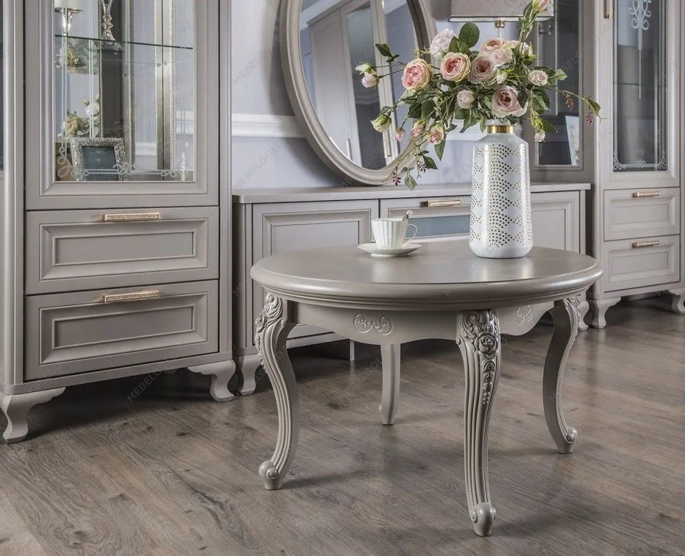 Столик круглый Мокко серый камень | изображение 6