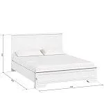 Центральный склад - Кровать Кентаки LOZ/160x200 белый | изображение 2