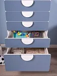 Комод Пикси, 6 ящиков 60x57x120, озорной василек | изображение 3