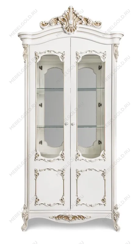 Витрина Флоренция 2-ств. белый глянец | изображение 1