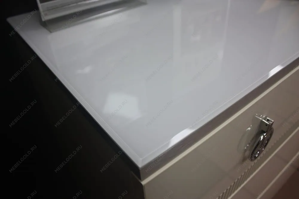 м. Марьина Роща - Комод узкий c планкой Римини СОЛО (белый серебро) РМКМ-2 (s) | изображение 4