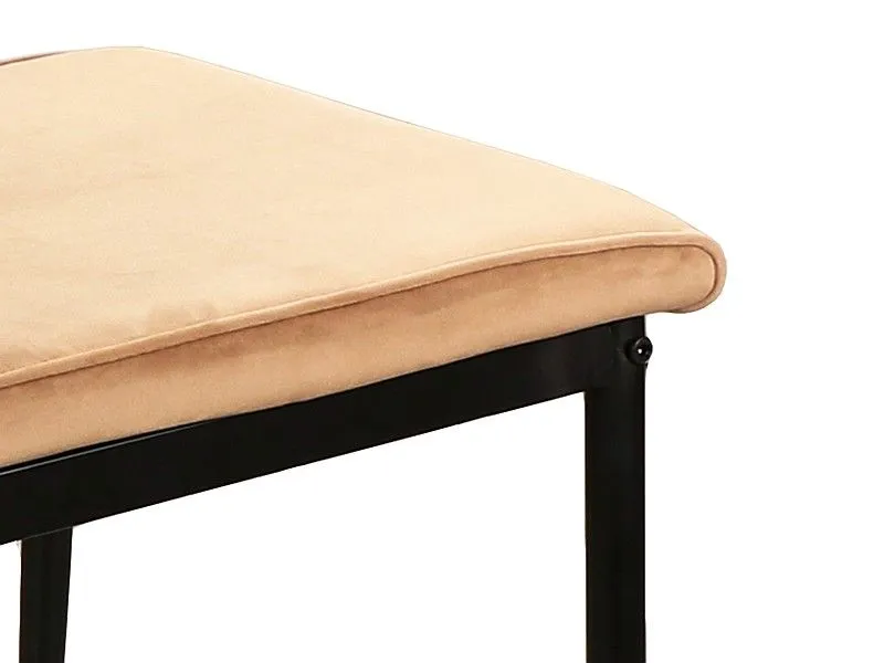 Стул кухонный Signal ATOM VELVET (бежевый/черный) | изображение 2