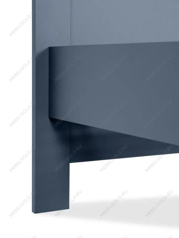 Кровать двуспальная Сага, 140х200 см, темно-бирюзовая/ясень | изображение 2