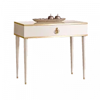 м. Римская - Стол туалетный узкий Римини (слоновая кость золото) РМСТ-1[9]