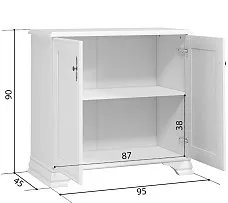 Тумба Кентаки KOM2D белый