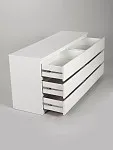 Комод Мальта, 6 ящиков, горизонтальный, с доводчиками, 160х48х76 см, белый | изображение 16