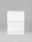 Тумба прикроватная Кастор, 2 ящика, 40х37х49 см, белая | изображение 3