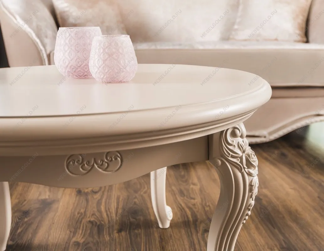 Столик круглый Мокко бежевый | изображение 7