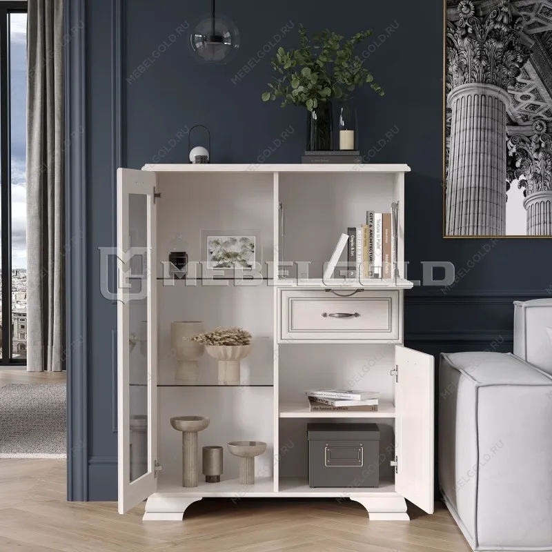 Тумба Тиффани 1V2D1S вудлайн кремовый | изображение 3