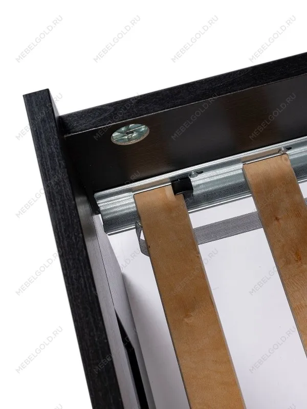 Кровать двуспальная Сириус, 180х200 см, черный, дуб венге | изображение 20