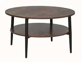 Стол журнальный Signal ELLA A (коричневый/черный)