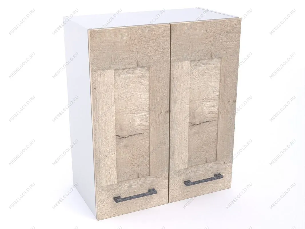 Шкаф ШГ-60 2-х дверный, Дублин (600*320*720) Дуб галифакс белый, 21642