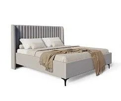 Кровать Стелла 160х200 светло серый камень