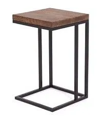 Стол кофейный Энди Loft (Дуб/каркас чёрный)