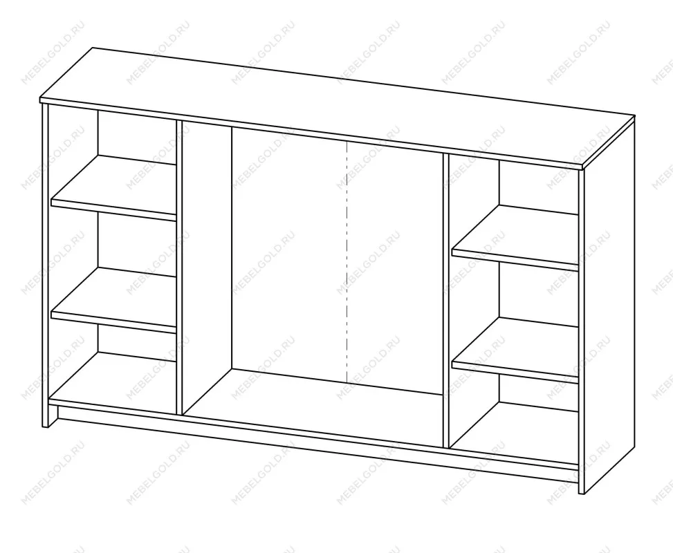 Тумба Сириус, 2 двери и 3 ящика, 156х41х95 см, дуб венге, черно-коричневая | изображение 15
