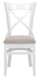 Стул Хью (Белая эмаль/бежевый М02)